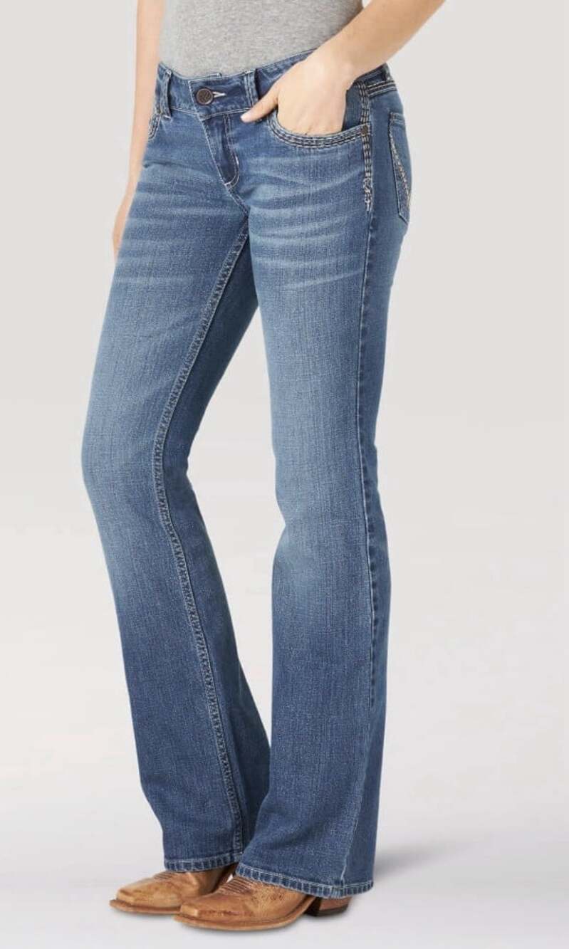 Wrangler Women’s Retro Jeans Sadie Low Rise Bootcut Denim Size 19x32